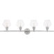 Rochester 4 Light 38 inch Chrome Wall sconce Wall Light