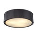 Arcadia 3 Light 17 inch Oil Rubbed Bronze Flush Mount Ceiling Light