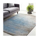 Haverford 87 X 63 inch Denim/Light Gray/Medium Gray/Dark Brown/Black Rugs, Polypropylene and Polyester