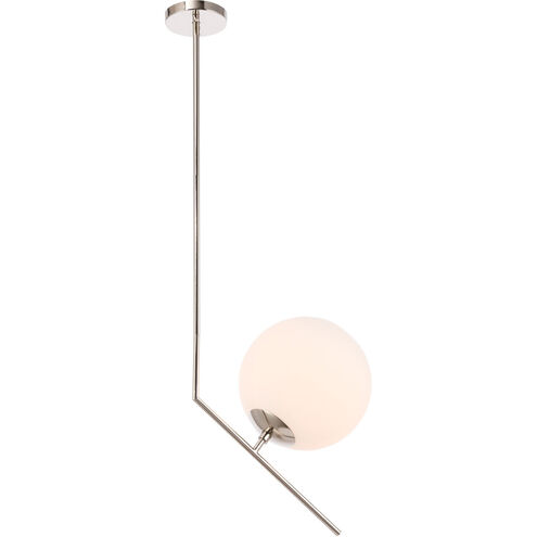 Monroe 1 Light 10 inch Chrome Pendant Ceiling Light