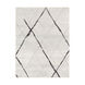 Chestnuthill 122.05 X 94.49 inch Light Gray/Gray/Black/White Machine Woven Rug, Rectangle