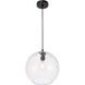 Pittsfield 1 Light 12 inch Black Pendant Ceiling Light