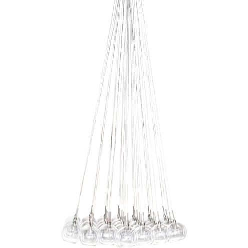 Bushkill 37 Light 33 inch Satin Nickel Multi-Light Pendant Ceiling Light