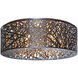 Troy 9 Light 23.5 inch Bronze Flush Mount Ceiling Light