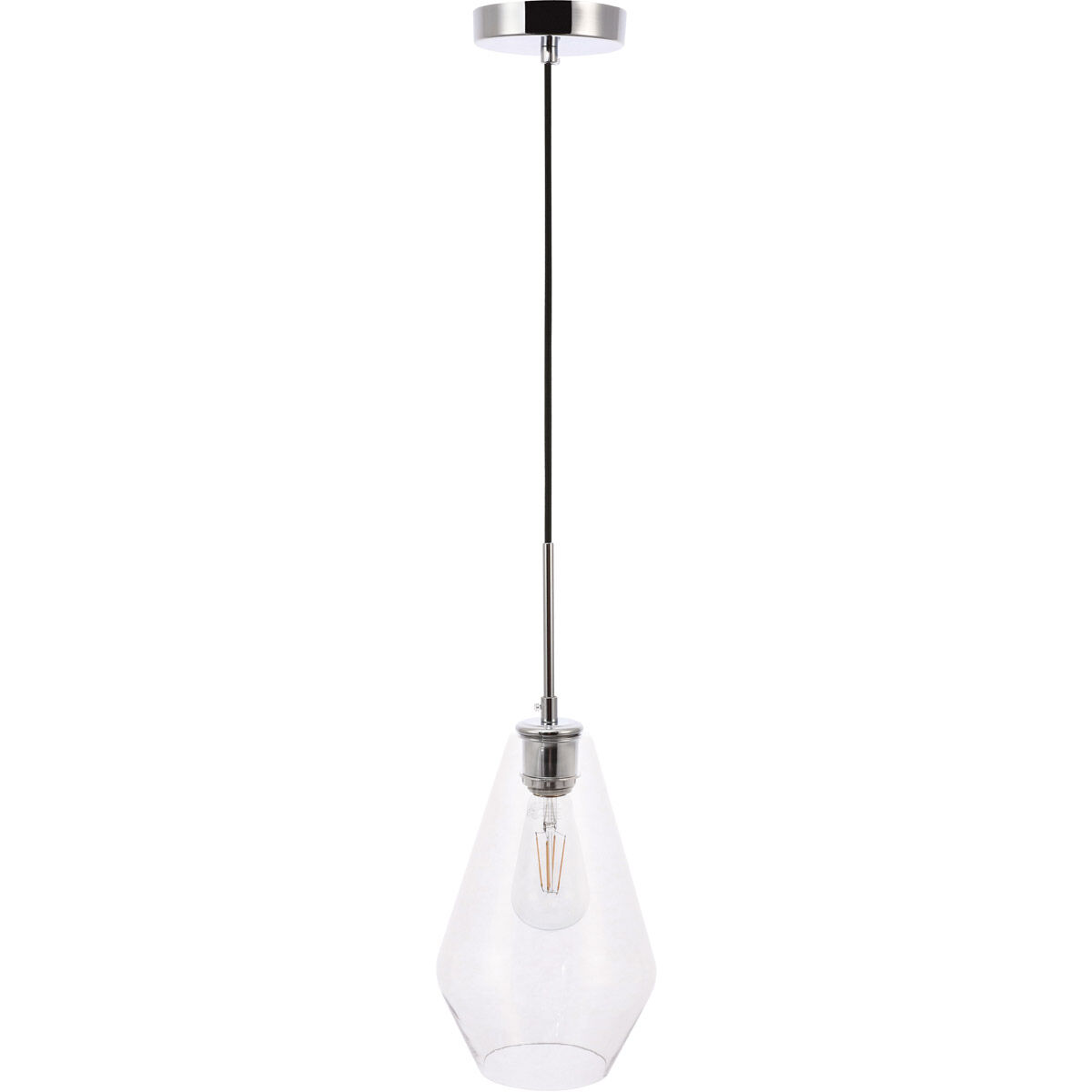Rochester 1 Light 7 inch Chrome Pendant Ceiling Light