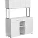 Pitcairn White and Silver Office Cabinet