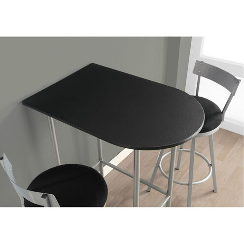 Alexandria Black and Silver Home Bar