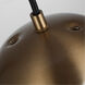 Abington LED 8 inch Satin Brass Pendant Ceiling Light