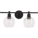 Syracuse 2 Light 19 inch Black Wall sconce Wall Light
