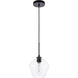 Rochester 1 Light 8 inch Black Pendant Ceiling Light