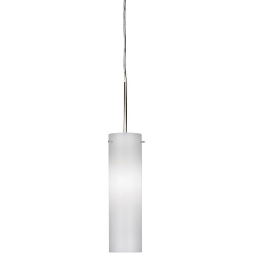 Montauk 1 Light 5 inch Satin Nickel Pendant Ceiling Light in White