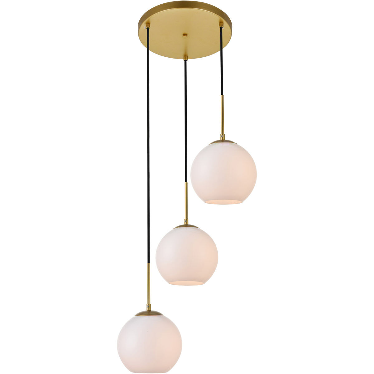 Huntington 3 Light 18 inch Brass Pendant Ceiling Light
