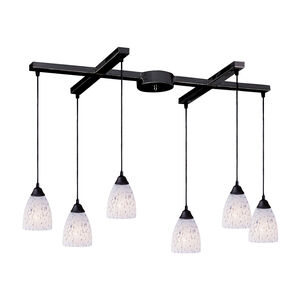 Millcreek 6 Light 17 inch Dark Rust Mini Pendant Ceiling Light