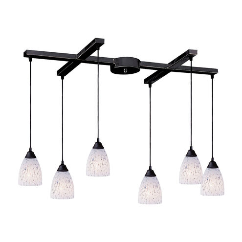 Millcreek 6 Light 17 inch Dark Rust Mini Pendant Ceiling Light