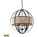 Mifflin LED 24 inch Oil Rubbed Bronze Chandelier Ceiling Light