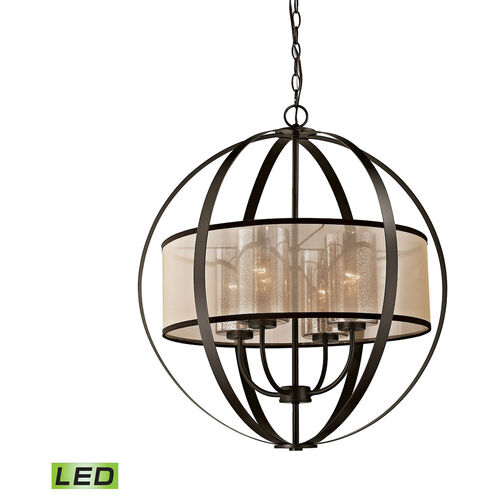 Mifflin LED 24 inch Oil Rubbed Bronze Chandelier Ceiling Light