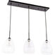 Menallen 3 Light 8 inch Black Pendant Ceiling Light