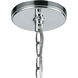 Glenolden 6 Light 35 inch Polished Chrome with Clear Chandelier Ceiling Light