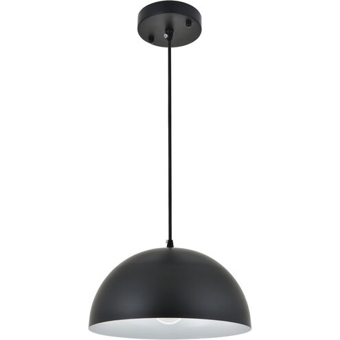 Scotland 1 Light 12 inch Black Pendant Ceiling Light