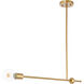 Bergen 1 Light 2 inch Brass Pendant Ceiling Light