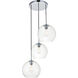 Huntington 3 Light 20.1 inch Chrome Pendant Ceiling Light