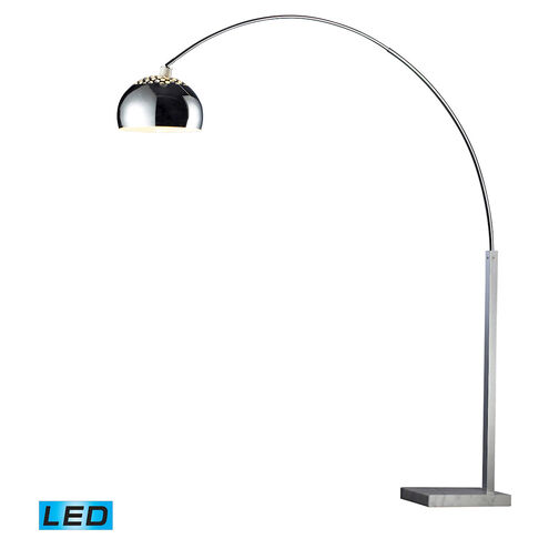 Swoyersville 70 inch 9.5 watt Polished Nickel with White Floor Lamp Portable Light