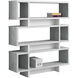 Cecil Grey and White Bookcase