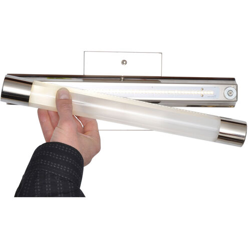 Steelton LED 14 inch Polished Chrome Bath Vanity Light Wall Light