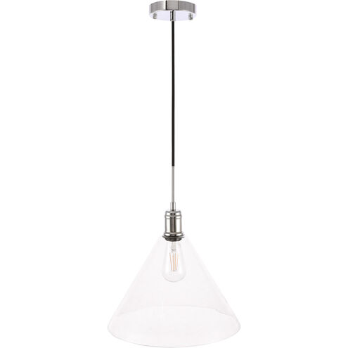 Meadville 1 Light 13.75 inch Chrome Pendant Ceiling Light