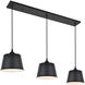 Dickinson 3 Light 8 inch Black Pendant Ceiling Light