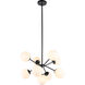 Burnside 9 Light 26 inch Black Pendant Ceiling Light