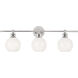 Syracuse 3 Light 28 inch Chrome Wall sconce Wall Light