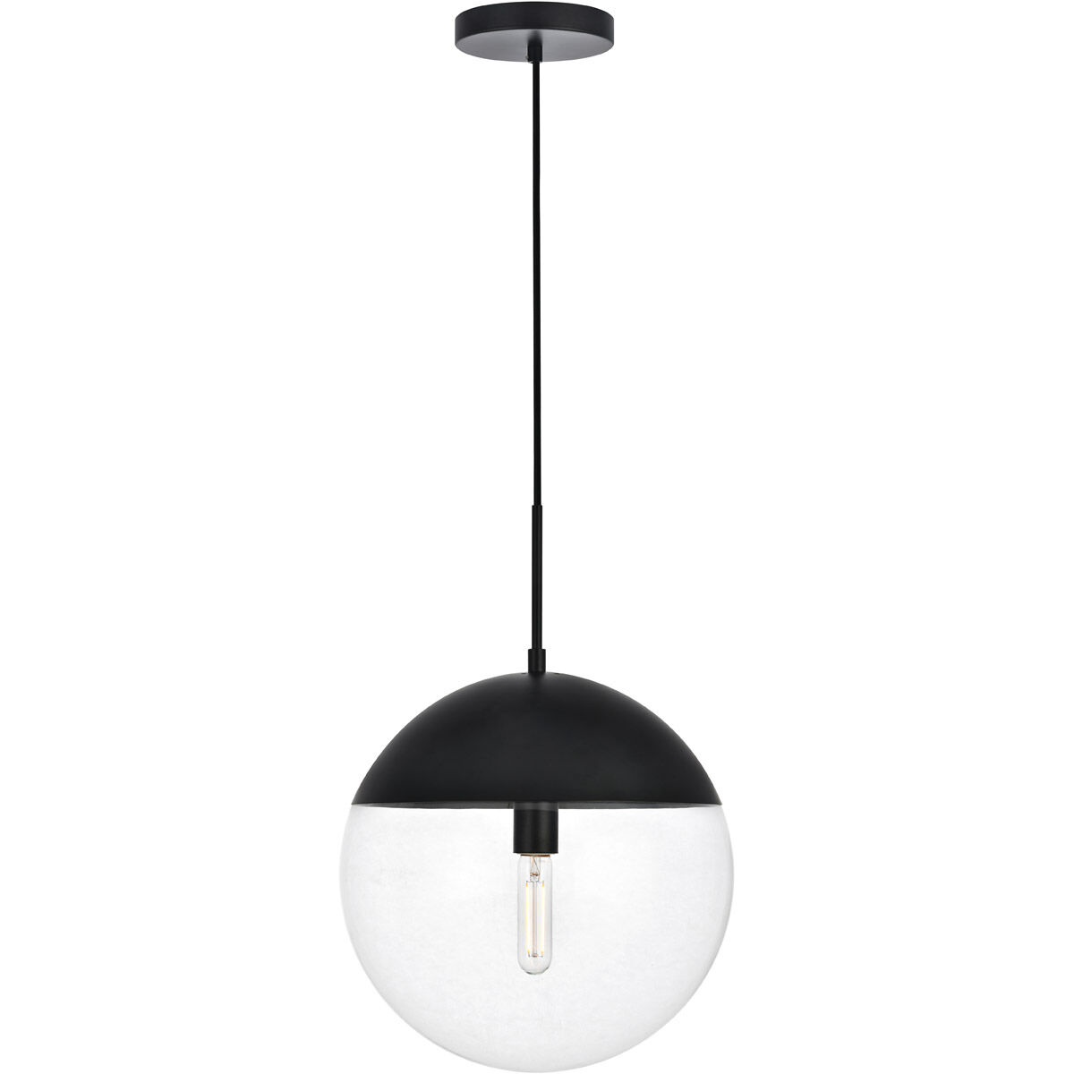 Oyster Bay 1 Light 14 inch Black Pendant Ceiling Light