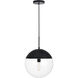 Oyster Bay 1 Light 14 inch Black Pendant Ceiling Light
