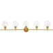 Rochester 5 Light 47 inch Brass Wall sconce Wall Light
