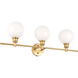 Syracuse 3 Light 28 inch Brass Wall sconce Wall Light