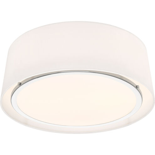 Stevens 3 Light 18 inch Polished Nickel Semi Flush Ceiling Light