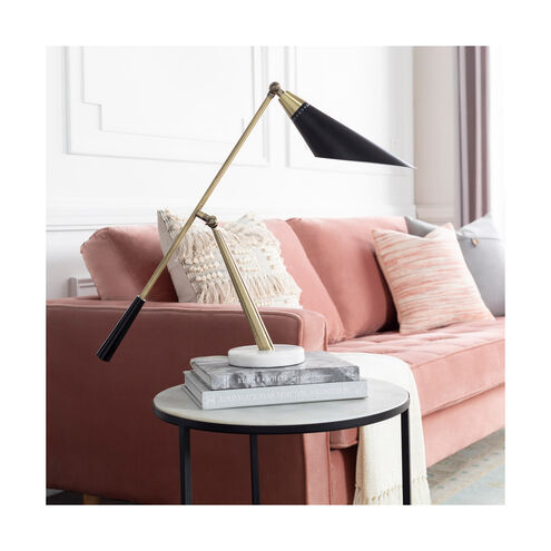 Hunlock 22 inch 40 watt Gold Table Lamp Portable Light