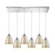 Oneonta 6 Light 30 inch Polished Chrome Mini Pendant Ceiling Light, Rectangular