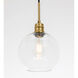 Rensselaer 1 Light 8 inch Brass Pendant Ceiling Light