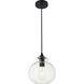 Gwynedd 1 Light 8 inch Black Pendant Ceiling Light