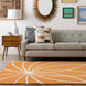 Philadelphia 180 X 144 inch Burnt Orange/Cream Rugs, Wool