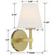 Harleigh 1 Light 6 inch Gold Bathroom Vanity Wall Light