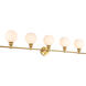 Syracuse 5 Light 47 inch Brass Wall sconce Wall Light