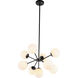 Burnside 9 Light 26 inch Black Pendant Ceiling Light