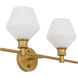 Rochester 2 Light 19 inch Brass Wall sconce Wall Light