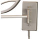 Middletown 24 inch 150 watt Satin Nickel Swingarm Sconce Wall Light