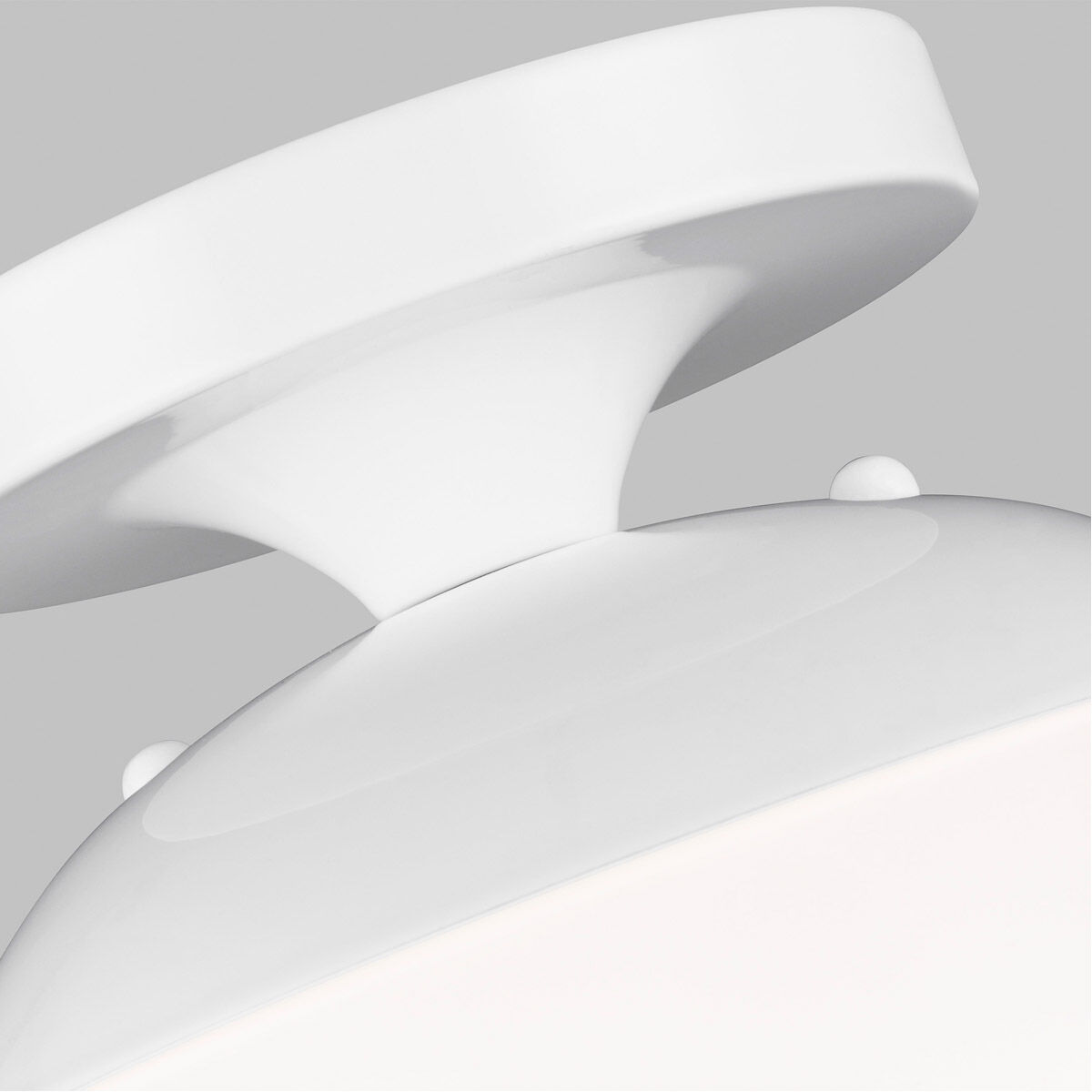 Abington 1 Light 8 inch White Semi-Flush Mount Ceiling Light