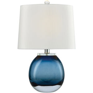 Montebello 19 inch 60 watt Blue Table Lamp Portable Light