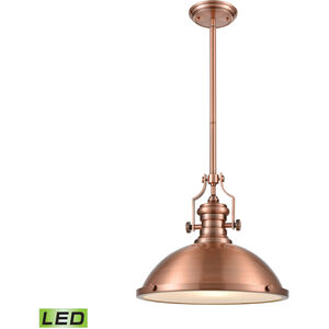 Pittsburgh LED 17 inch Antique Copper Pendant Ceiling Light